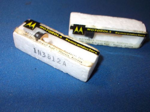 1N3812A MOTOROLA DIODE VINTAGE PACKAGED GOLD BLACK NEW LAST ONES COLLECTIBLE