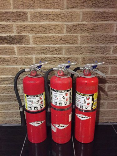 FIRE EXTINGUISHER 10LBS 10# ABC NEW CERT TAG LOT OF 3 (SCRATCH/DIRTY)