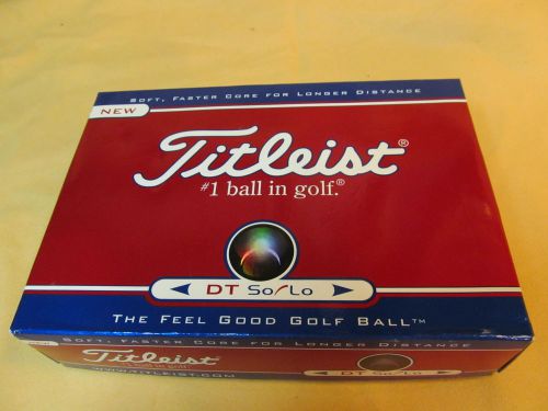 Titleist DT SOLO golf balls unused NOS 1dozen in box custom logo Cooper Bussmann