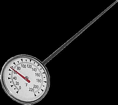 General Tools PT2008G-220 8&#034;x2&#034; Dial Soil Thermometer, 0 TO 220F