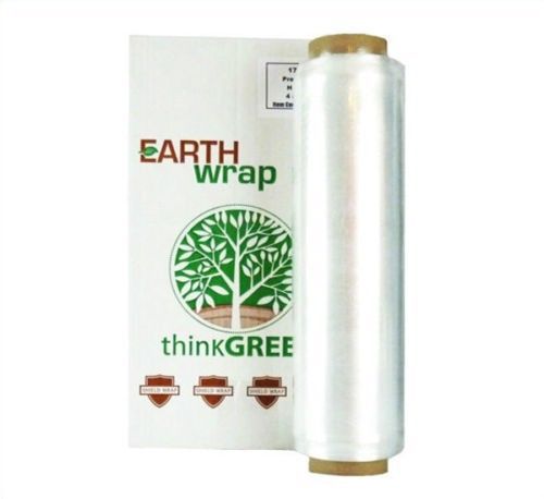 1 roll 13&#034; 2000&#039; 32 clear hand wrap pre-stretch with hand saver dispenser for sale