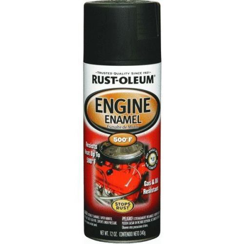 16 Pk Rust-Oleum High Temp Engine Spray Paint Flat Black