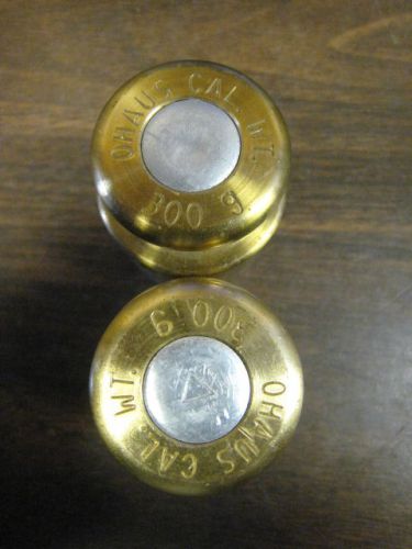 X USED OHAUS 300 GRAMS BRASS CALIBRATION WEIGHTS FREE SHIPPING