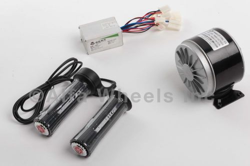 Used 250 w 24 v dc electric motor kit w speed controller &amp; twist throttle for sale