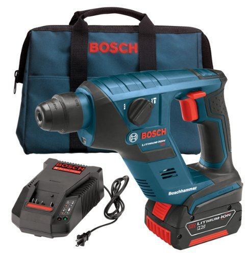 Bosch rhs181k 18-volt lithium-ion 1/2-inch compact rotary hammer - includes high for sale
