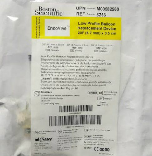 #8256 EndoVive Low Profile Balloon Replacement Device 20F x 3.5cm