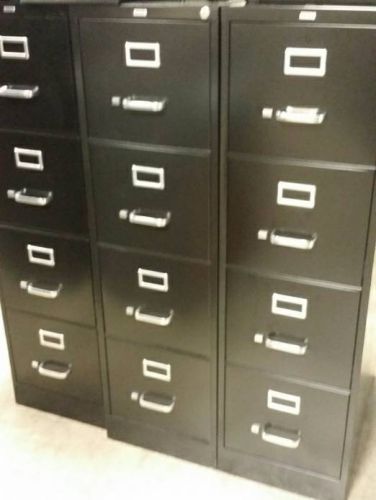 4 Drawer Black Metal File Cabinets