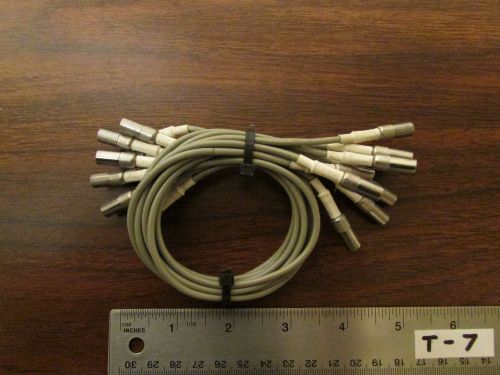 Bundle of 10 RF Microwave Interconnect Cables SMB-SMB  12 Inches