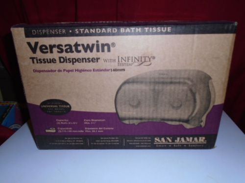 Versa Twin Tissue Dispenser With Infinity System Universal Double Toilet Rolls