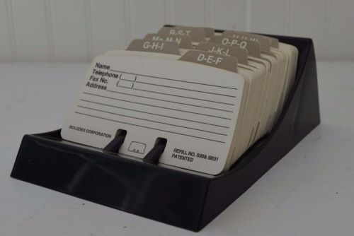 Rolodex Model S310 Petite Card Address File Holds 4&#034; x 2.25&#034; Cards
