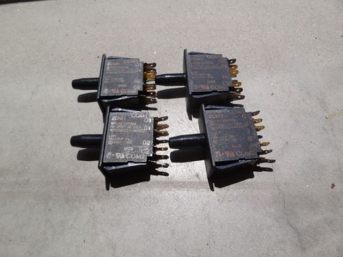 Micro switch 2dm1- pushbutton, 10amp 1/2hp,125 250 277v ac- new (lot of 4) for sale