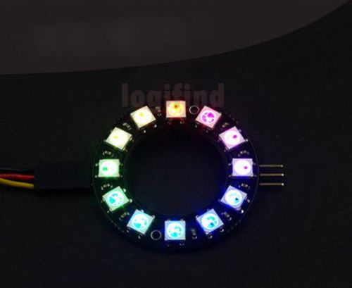 5050 12-Bit RGB LED Ring WS2812 Round Decoration Bulb Precise for Arduino