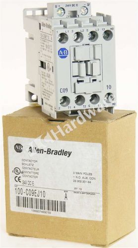 New Allen Bradley 100-C09EJ10 /A MCS-C Contactor 9A 24V DC Elecectronic Coil