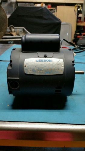 Motor 1/4HP Leeson 1725rpm 1Ph 60Hz Fr48Z TEFC C4C17FZ5 5B, (Missing JunctionBox