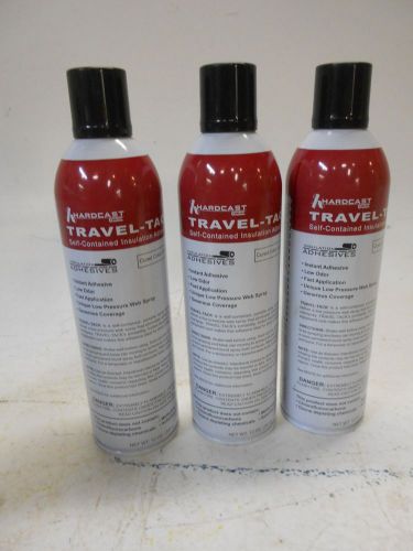 3 Cans Carlisle Hardcast Travel Tack Self Contained Insulation Adhesive in Clear
