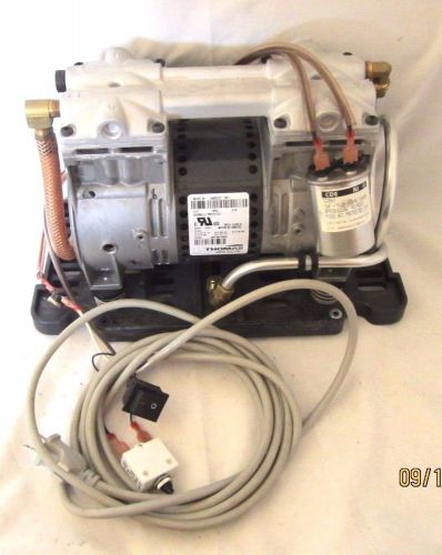Pond aeration vacuum pump compressor thomas 2660ce32-190 i power switch free s&amp;h for sale