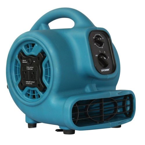 XPOWER P-230AT 1/5 HP 800 CFM 3 Speeds Mini Air Mover 3 Hour Timer NEW Blower