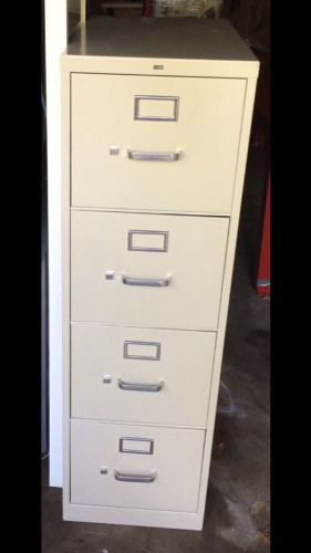 4-Drawer Filing Cabinet 15&#034; x 25&#034; x 52&#034; ($330 value) CLEAN, GREAT (60077)