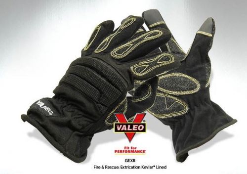 Valeo kevlar electrician flame cut resistant  rescue gloves medium gexr blk for sale