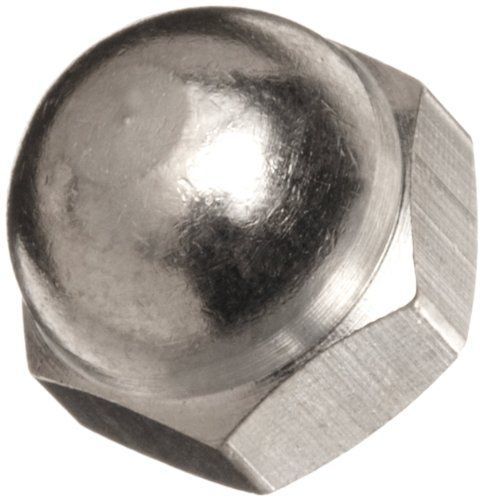 Brass Acorn Nut, Nickel Plated Finish, Grade 5, Right Hand Threads, Class 2B