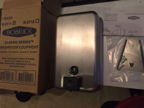 Bobrick B-2111 Stainless Steel Soap Dispenser Surface Mount 40 FL Oz