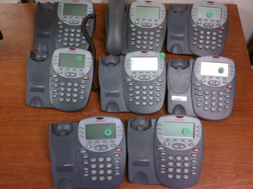 LOT OF 8 Avaya VOiP Telephone 4610SW IP Phone W/stands / OO1638