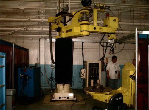 Cybotech h80 robotic welding system with rotary table for sale