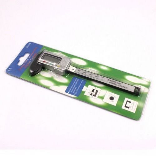6 inch 150mm Carbon Fiber Composite Vernier Digital Electronic Caliper Ruler LCD