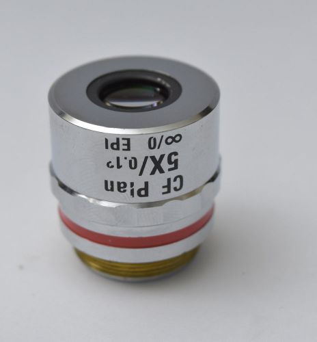 Nikon Microscope CF Plan 5x / 0.13 ? / 0 EPI W.D. 22.5 Objective Lens RMS