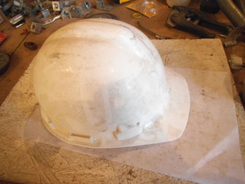 Hard Hat Protective Helmet WHITE - USED