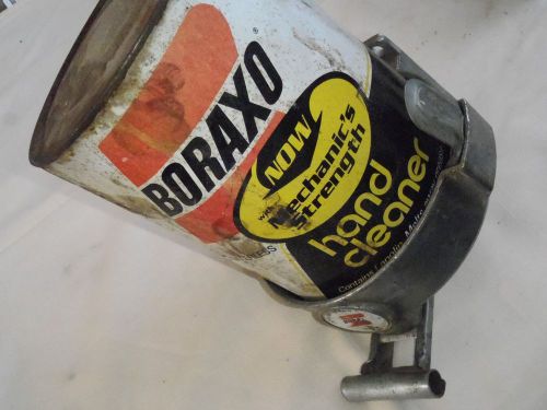 Vintage Aluminum Boraxo Mechanic/Gas Station Powder Soap Dispenser Wall Mount!