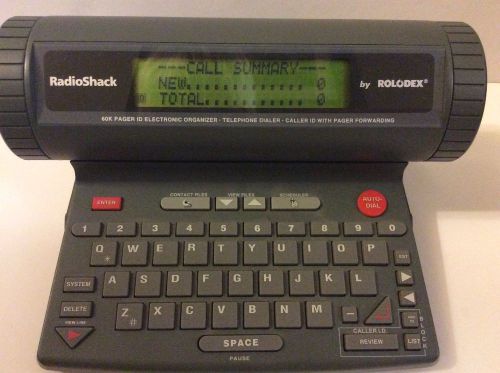 Radio Shack Electronic Rolodex 60K - Directory - Organizer -Phone Dialer Ec383