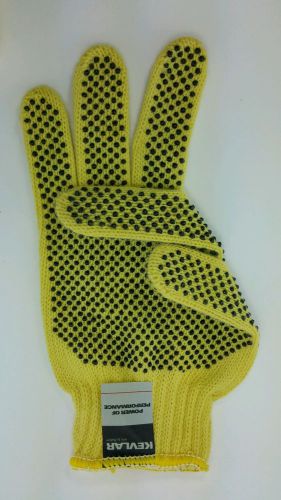 21 Pair Lot. Kevlar Heat &amp; Cut Resistant Non-slip Dot Grip Gloves. Size M (9 in)
