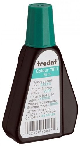 Trodat / IDEAL Refill Stamp Ink, 1 ounce Bottle, Green Ink