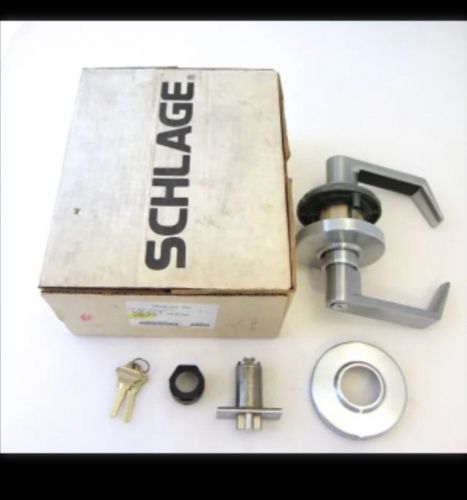 New Schlage D50PD RHO 626 PUSHBUTTON I/S LEVER LOCK Satin Chrome 10-025 Strike
