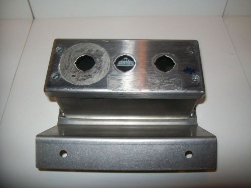 ELECTROMATE ENCLOSURES 3 PUSH BUTTON ELECTRIC BOX WITH MOUNTING PLATE