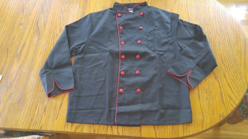 Mens Black long sleeve chef coat (new)