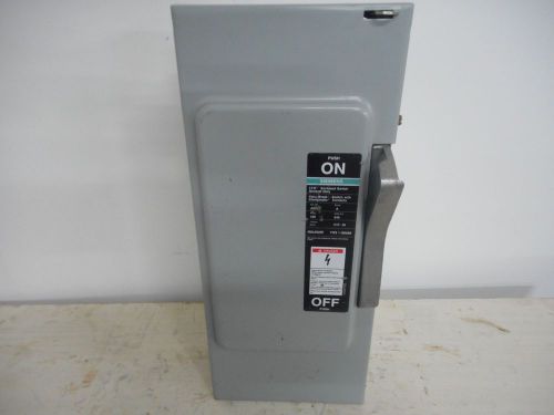 Siemens ju323 100 amp 240v 3 phase indoor disconnect safety switch non fused for sale