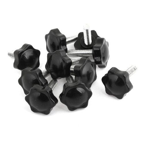 10 pcs m8 x 30mm male thread 32mm hex shaped head clamping screw knob for sale