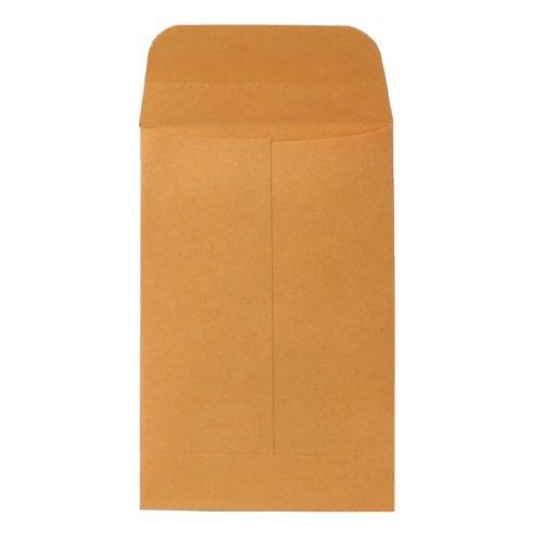 S.P. Richards Company Coin Envelopes, Gummed Flap, 20 lbs., ., 3 x 4-1/2 Inches,