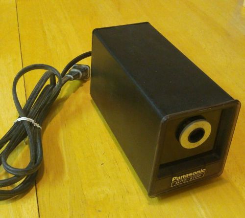 Vintage Panasonic Auto Stop Electric Pencil Sharpener KP-77S Tested &amp; Working!