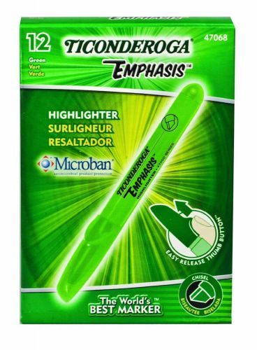 Ticonderoga Emphasis Fluorescent Highlighters, Desk Style, Chisel Tip