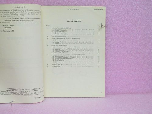 Military Manual TS-413B/U Signal Generator Operating &amp; Service Manual