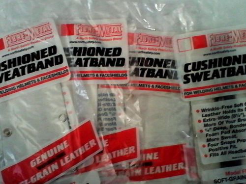 Lot of (4) Fibre-Metal Cushioned Sweatband For Welding Helmets &amp; Faceshields New