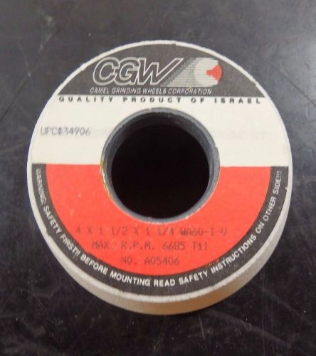 CGW Tool Cutter Wheel, 4&#034; x 1-1/2&#034; x 1-1/4&#034;, 60 Grit, 34906 |KC3|RL