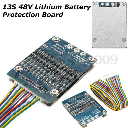 13s 48v li-ion lithium cell 20a 18650 battery protection pcb board 500w balance for sale