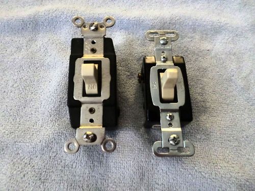 LOT OF 2 MOMENTARY TOGGLE SWITCHES - P&amp;S and LEVITON - 0D33S0
