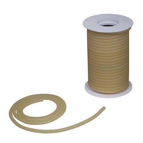 50 feet 1/8&#034; i.d x 3/32&#034; w x 5/16 o.d latex rubber tubing amber real heavy duty for sale