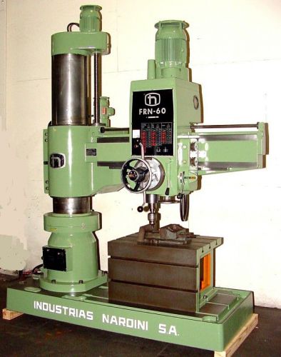 4&#039; x 13&#034; nardini frn-60/1250 radial drill, 1984, 10 hp, #5mt for sale