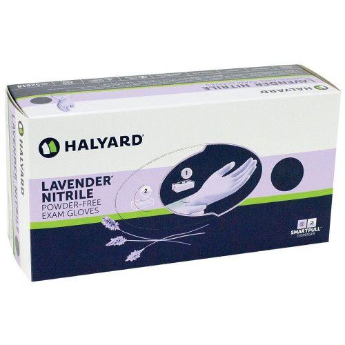 Lavender nitrile exam gloves, powder free (halyard/kimberly) for sale